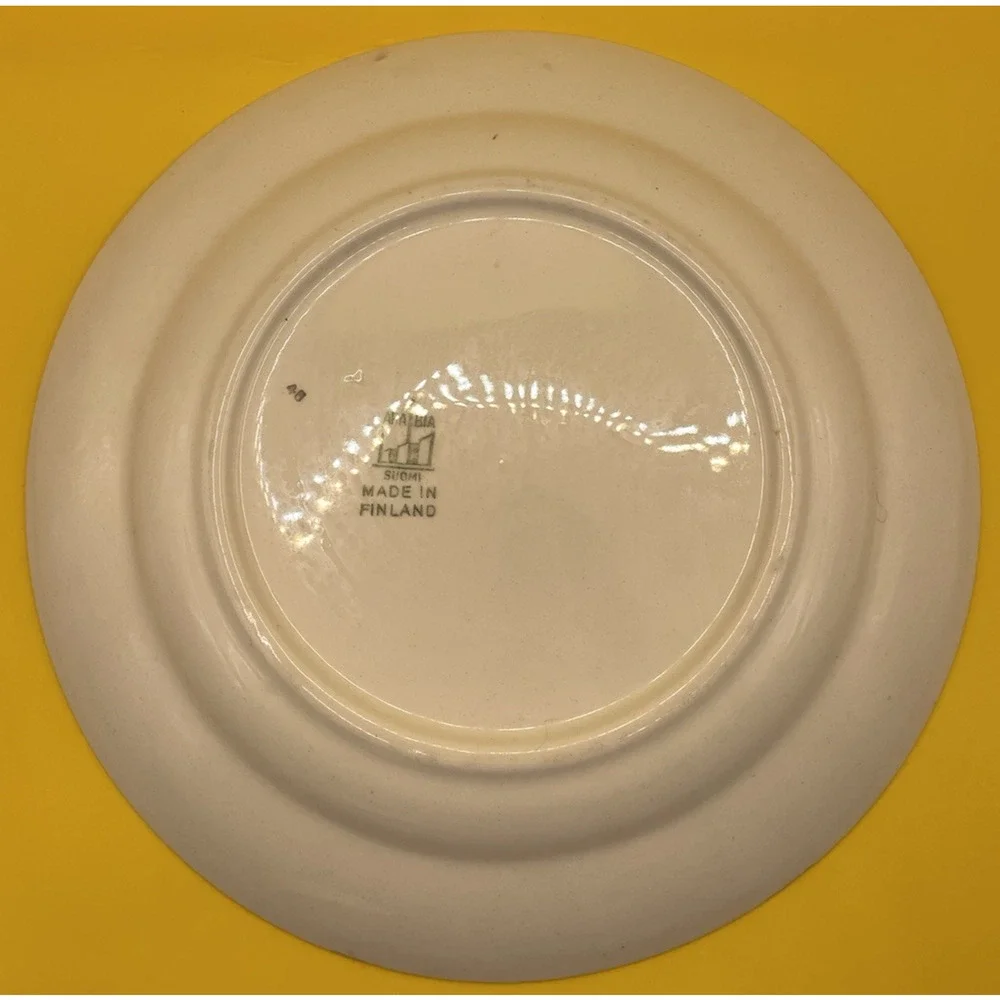 Vintage Arabia of Finland Cheese/Food Dish Flower Design
